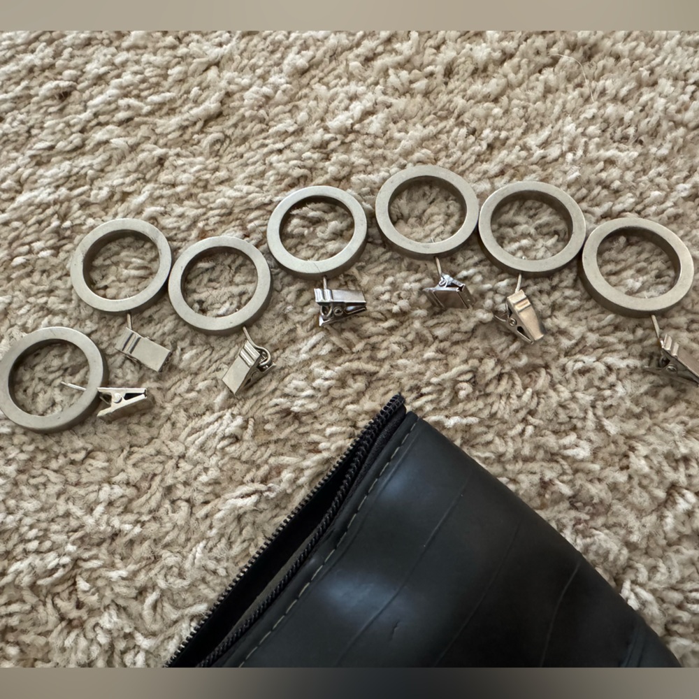 Brushed Stainless Curtain Rings